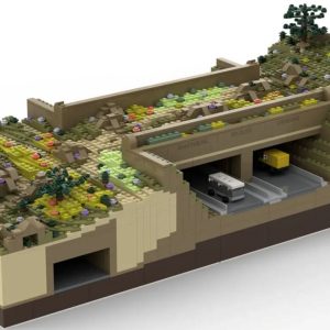 Concrete. Steel. LEGO? How designers created a model of the Wallis Annenberg Wildlife Crossing brick by brick