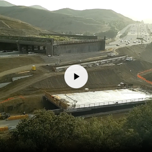 Barring heavy El Niño rain, Wallis Annenberg Wildlife Crossing set to open Dec. 2